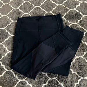 Lululemon navy blue leggings with pockets